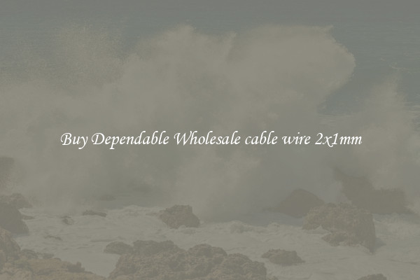 Buy Dependable Wholesale cable wire 2x1mm