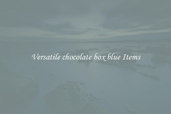 Versatile chocolate box blue Items