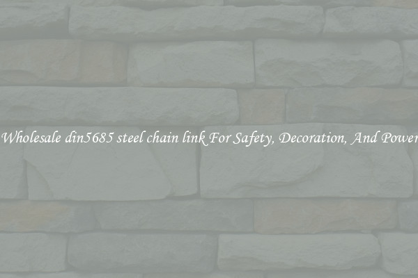 Wholesale din5685 steel chain link For Safety, Decoration, And Power