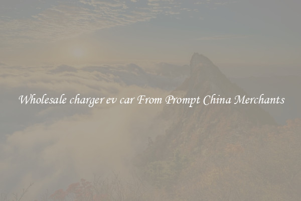 Wholesale charger ev car From Prompt China Merchants