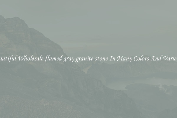 Beautiful Wholesale flamed gray granite stone In Many Colors And Varieties