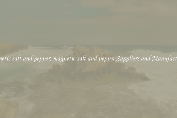 magnetic salt and pepper, magnetic salt and pepper Suppliers and Manufacturers