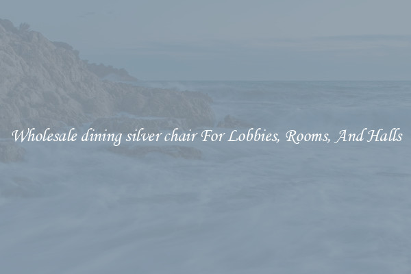 Wholesale dining silver chair For Lobbies, Rooms, And Halls
