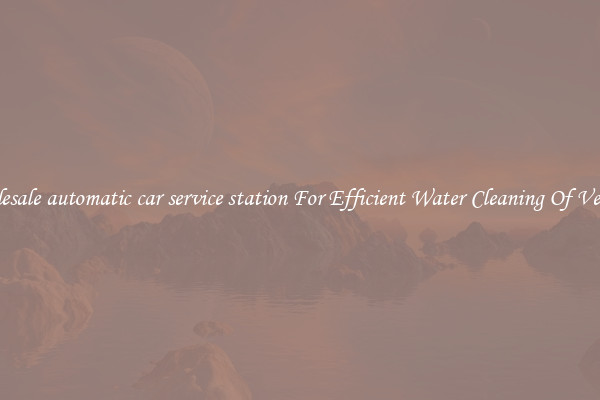 Wholesale automatic car service station For Efficient Water Cleaning Of Vehicles