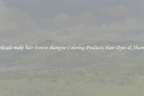 Wholesale make hair brown shampoo Coloring Products Hair Dyes & Shampoos