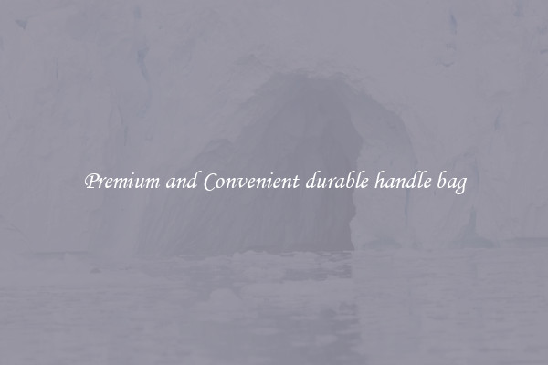 Premium and Convenient durable handle bag