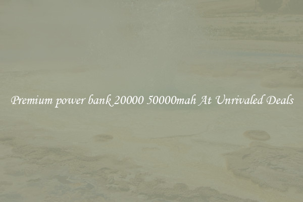 Premium power bank 20000 50000mah At Unrivaled Deals