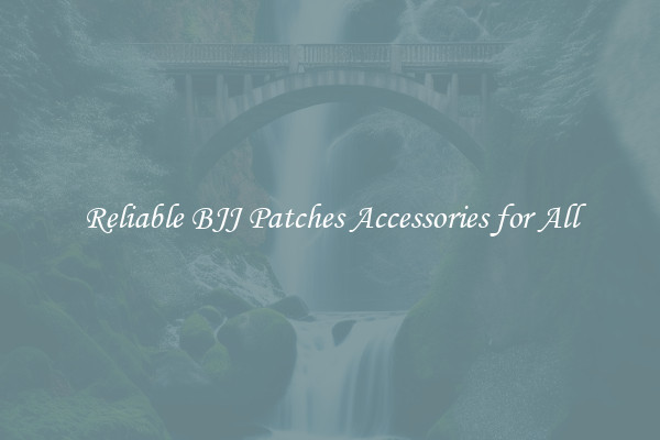 Reliable BJJ Patches Accessories for All