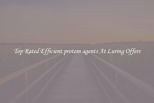Top Rated Efficient protein agents At Luring Offers